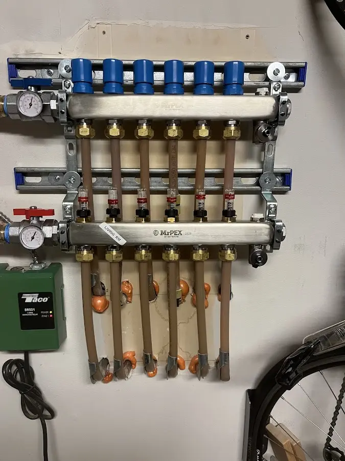 Plumber performing Gas Line Installation at a residential property in Trinity